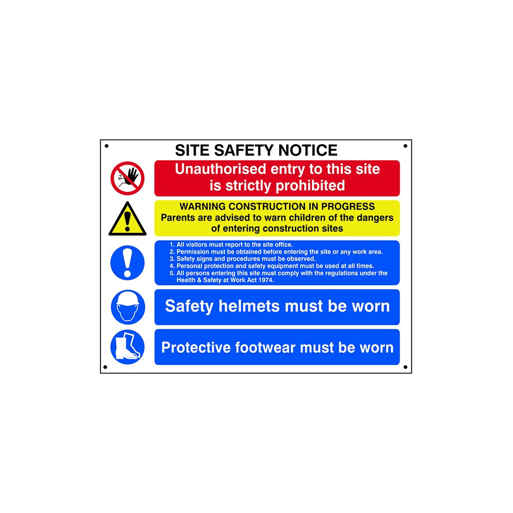 Scan Composite Site Safety Notice - Fmx 800 x 600mm
