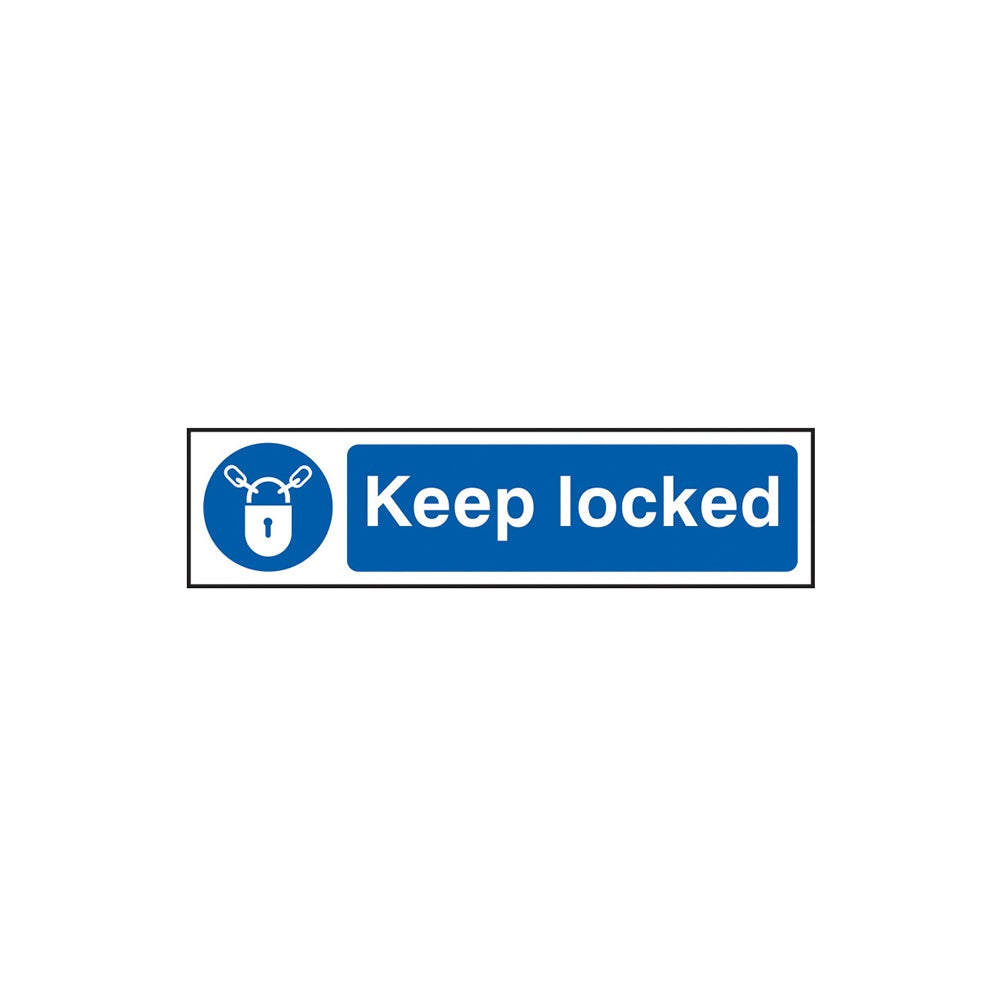 Scan Keep Locked - PVC 200 x 50mm