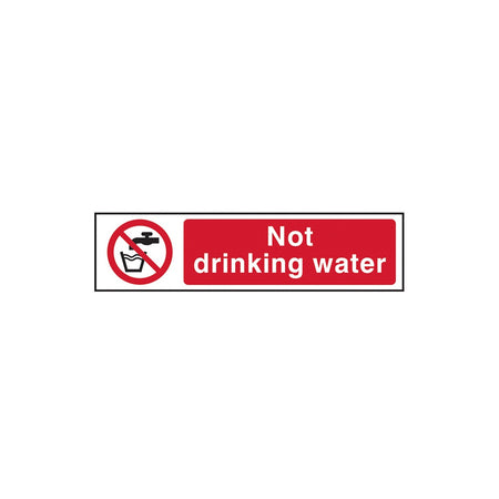Scan Not Drinking Water - PVC 200 x 50mm