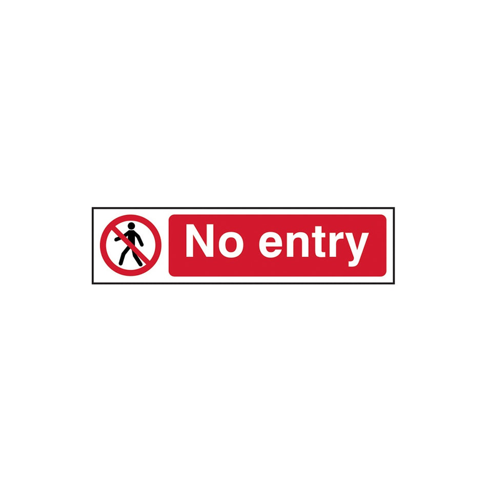 Scan No Entry - PVC 200 x 50mm
