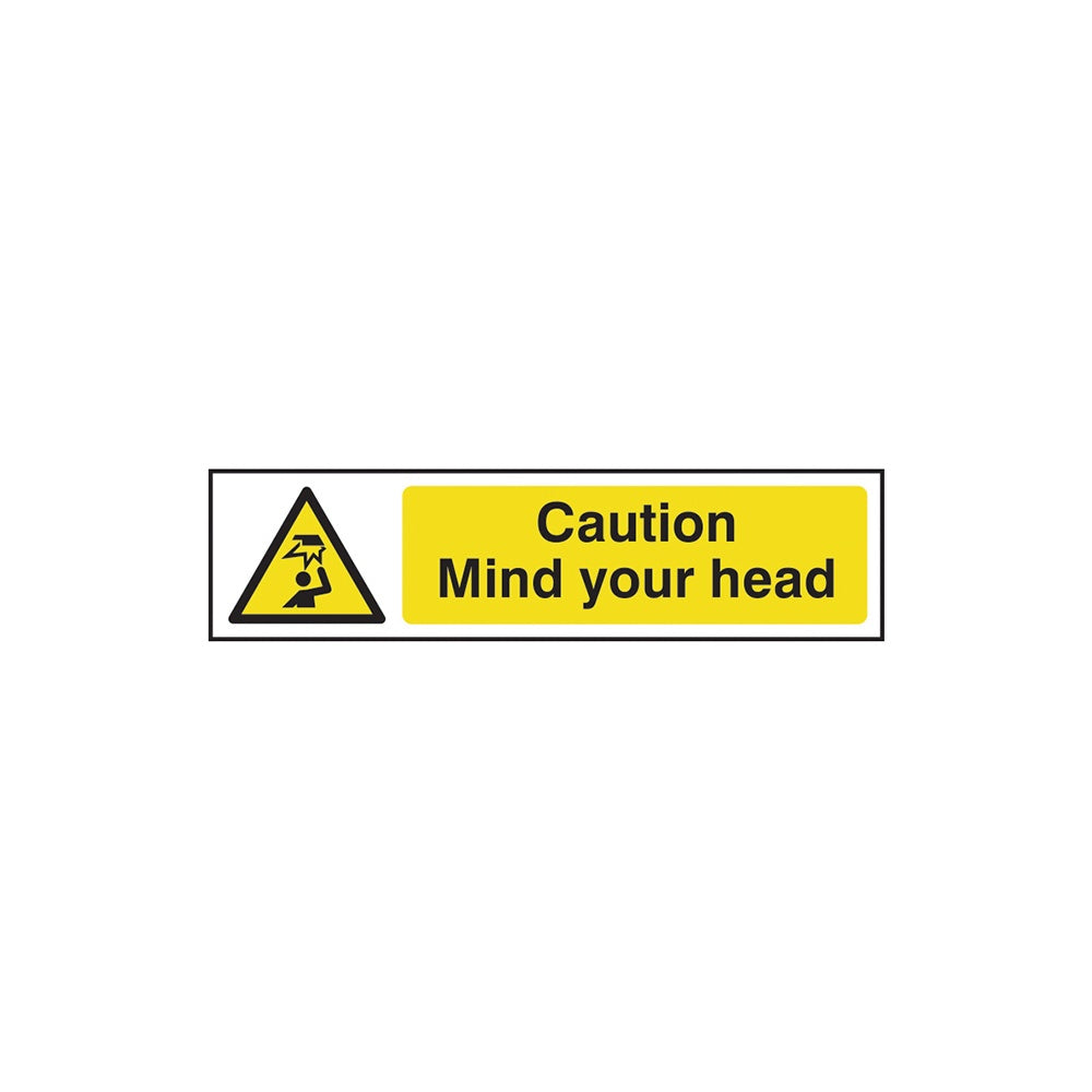 Scan Caution Mind Your Head - PVC 200 x 50mm