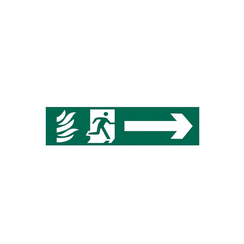 Scan Running Man Arrow Right - PVC 200 x 50mm