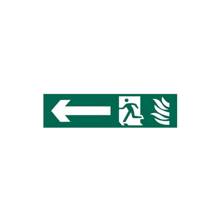 Scan Running Man Arrow Left - PVC 200 x 50mm