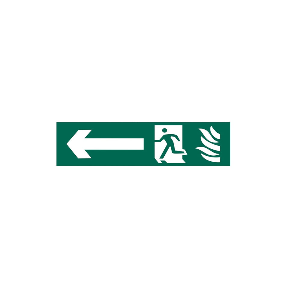 Scan Running Man Arrow Left - PVC 200 x 50mm