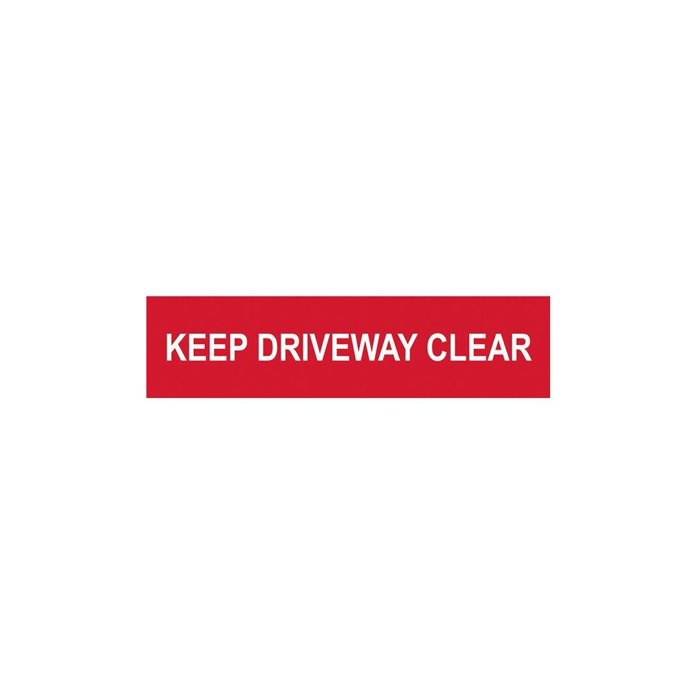 Scan Keep Driveway Clear - PVC 200 x 50mm