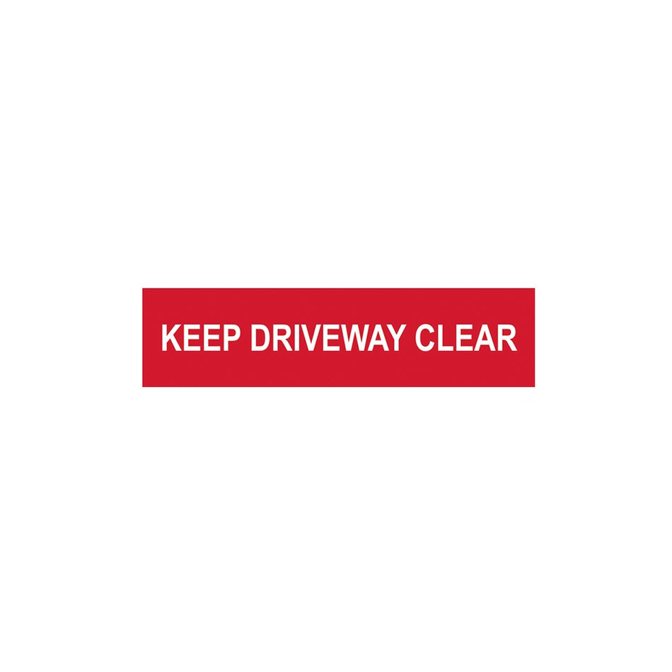 Scan Keep Driveway Clear - PVC 200 x 50mm