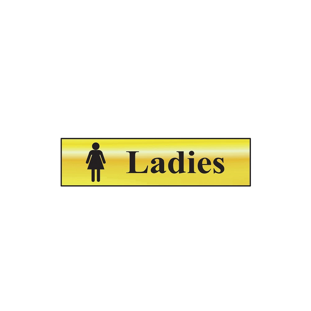 Scan Ladies - Polished Brass Effect 200 x 50mm