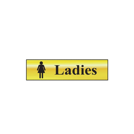 Scan Ladies - Polished Brass Effect 200 x 50mm