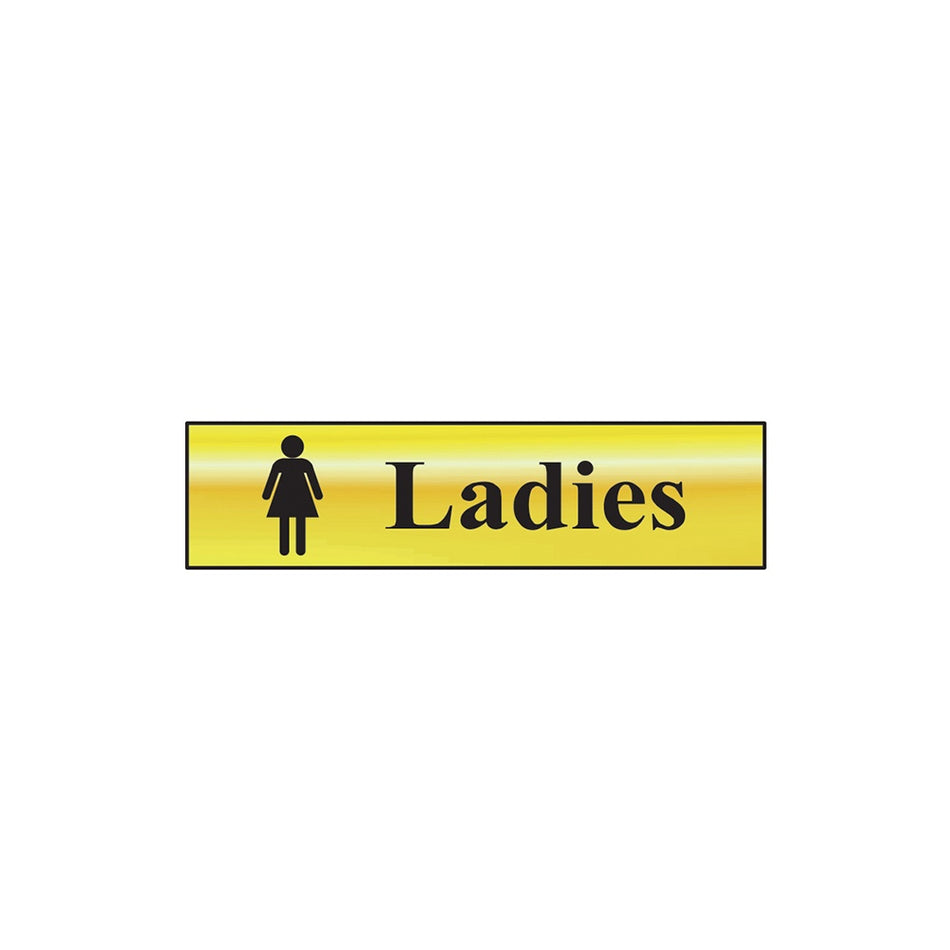 Scan Ladies - Polished Brass Effect 200 x 50mm