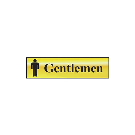 Scan Gentlemen - Polished Brass Effect 200 x 50mm