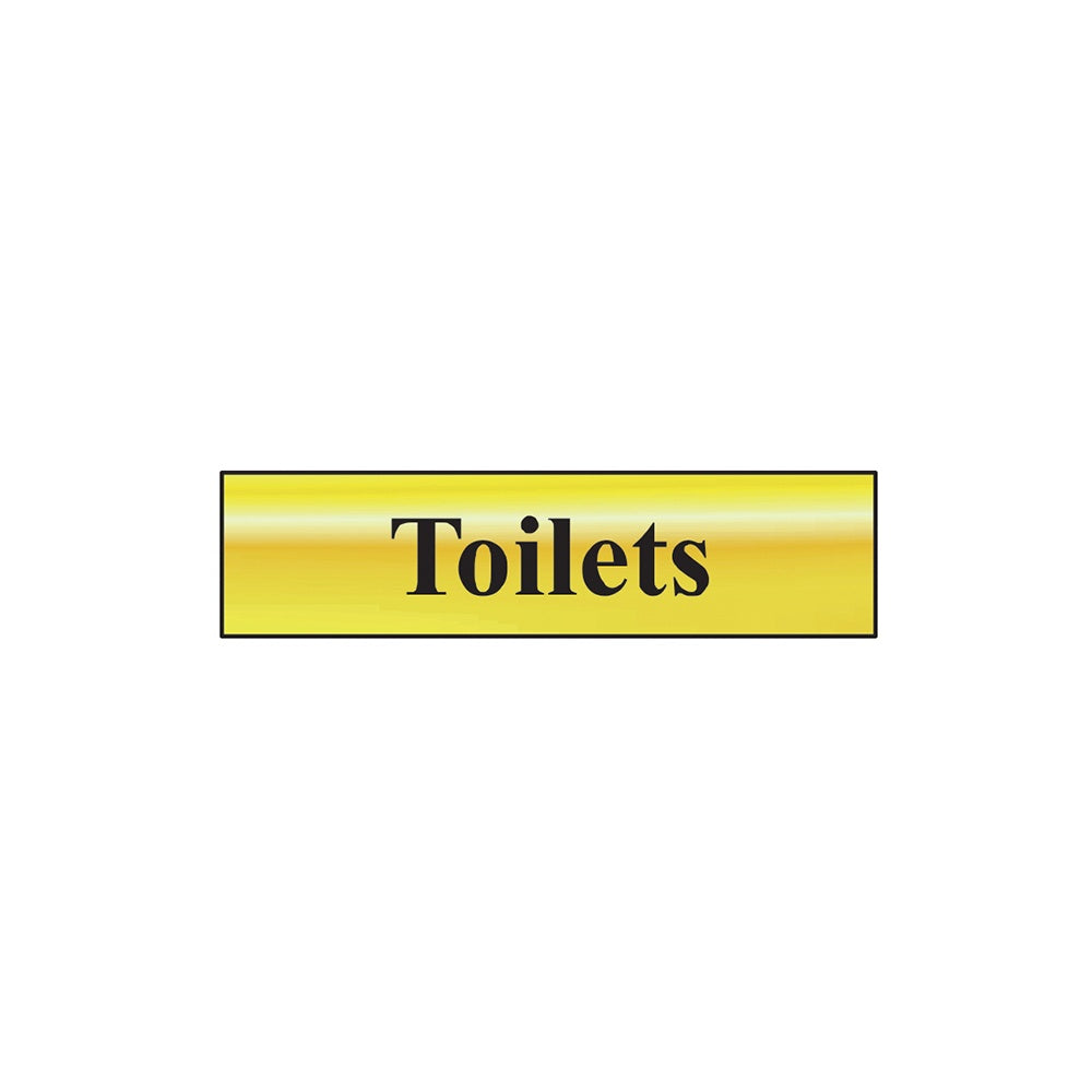 Scan Toilets - Polished Brass Effect 200 x 50mm