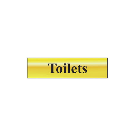 Scan Toilets - Polished Brass Effect 200 x 50mm