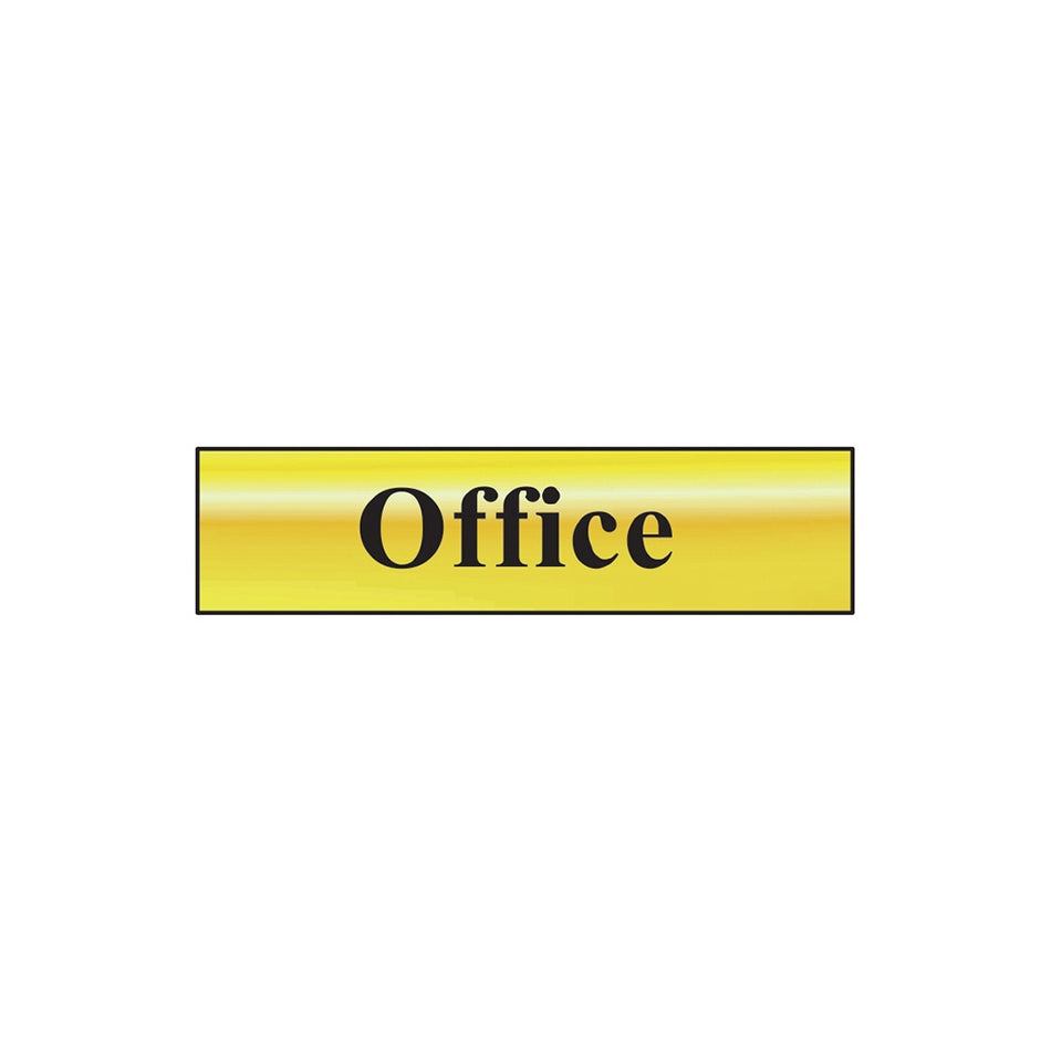 Scan Office - Polished Brass Effect 200 x 50mm