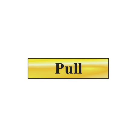 Scan Pull - Polished Brass Effect 200 x 50mm