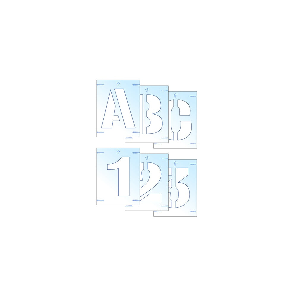 Scan Letter & Number Stencil Kit 25mm