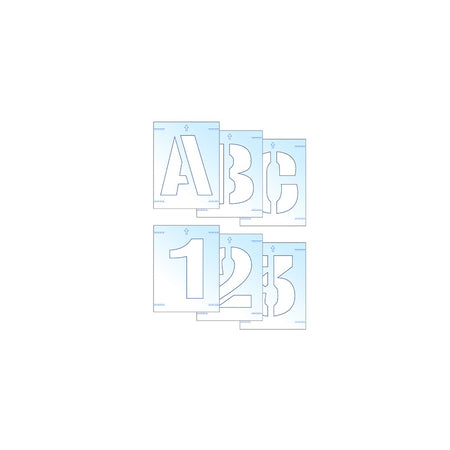 Scan Letter & Number Stencil Kit 50mm