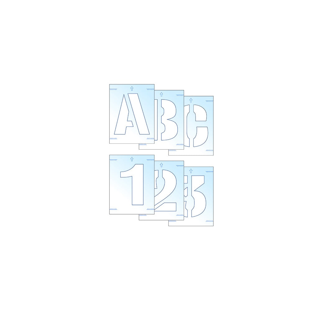 Scan Letter & Number Stencil Kit 100mm