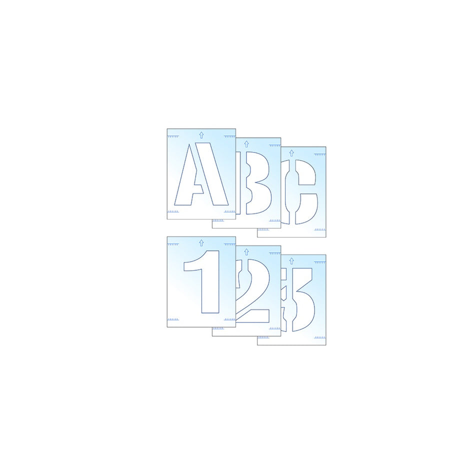 Scan Letter & Number Stencil Kit 100mm