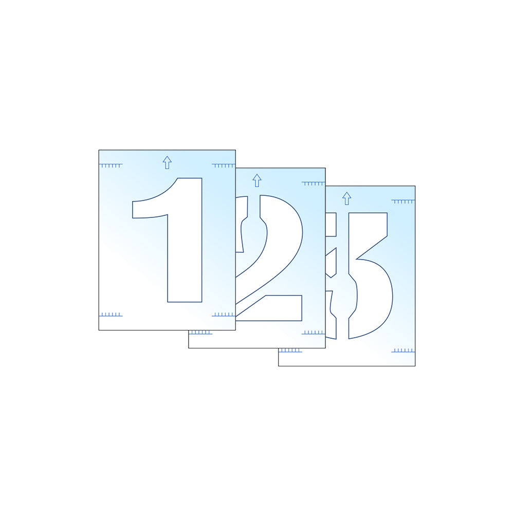 Scan Number Stencil Kit 300mm