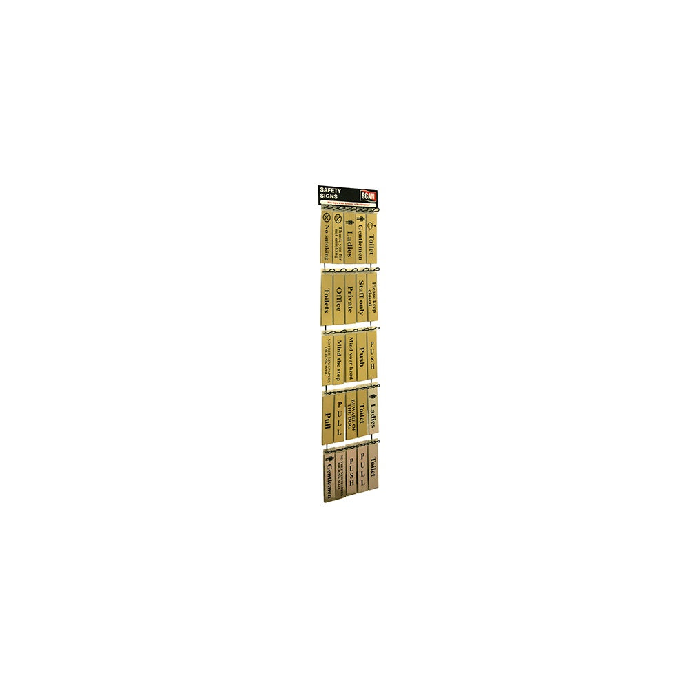 Scan Signs Display - 100 Signs (Metal)