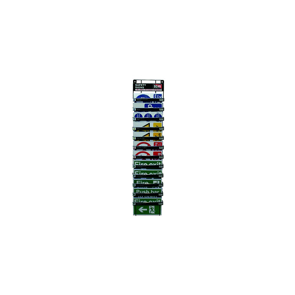 Scan Signs Display - 60 Signs (12 Tier Stand)