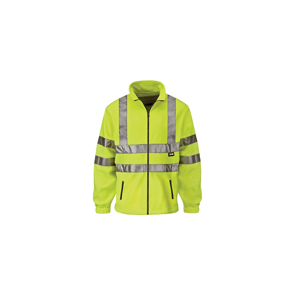 Scan Hi-Visibility Yellow Full Zip Fleece - L