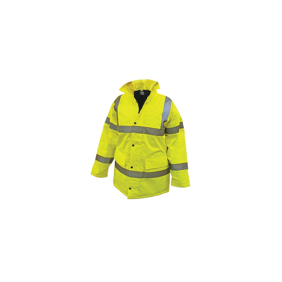 Scan Hi-Vis Motorway Jacket Yellow - L (42-44in)