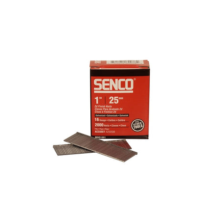Senco Straight Brad Nails Galvanised 16G x 25mm Pack 2,000