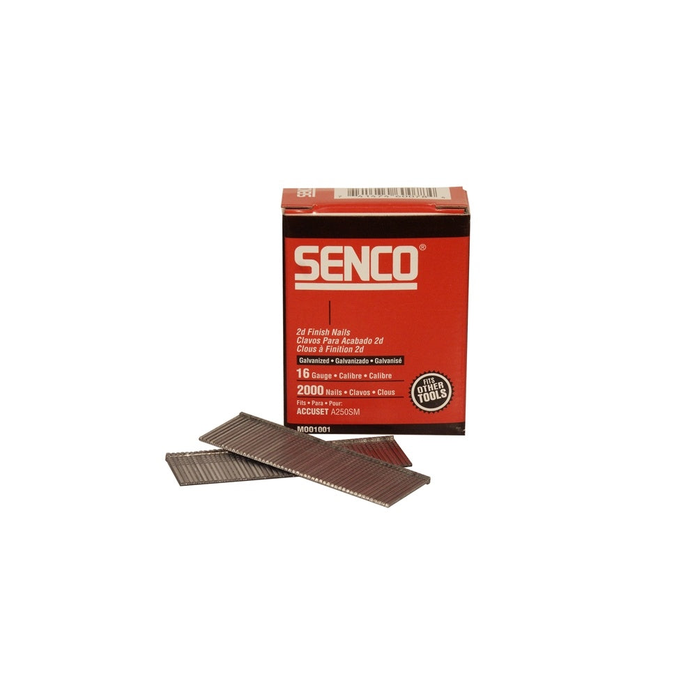 Senco Straight Brad Nails Galvanised 16G x 50mm Pack 2,000