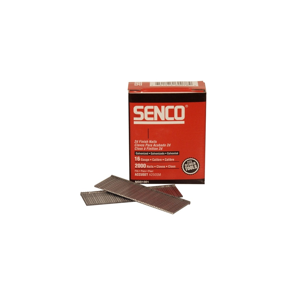 Senco Straight Brad Nails Galvanised 16G x 55mm Pack 2,000