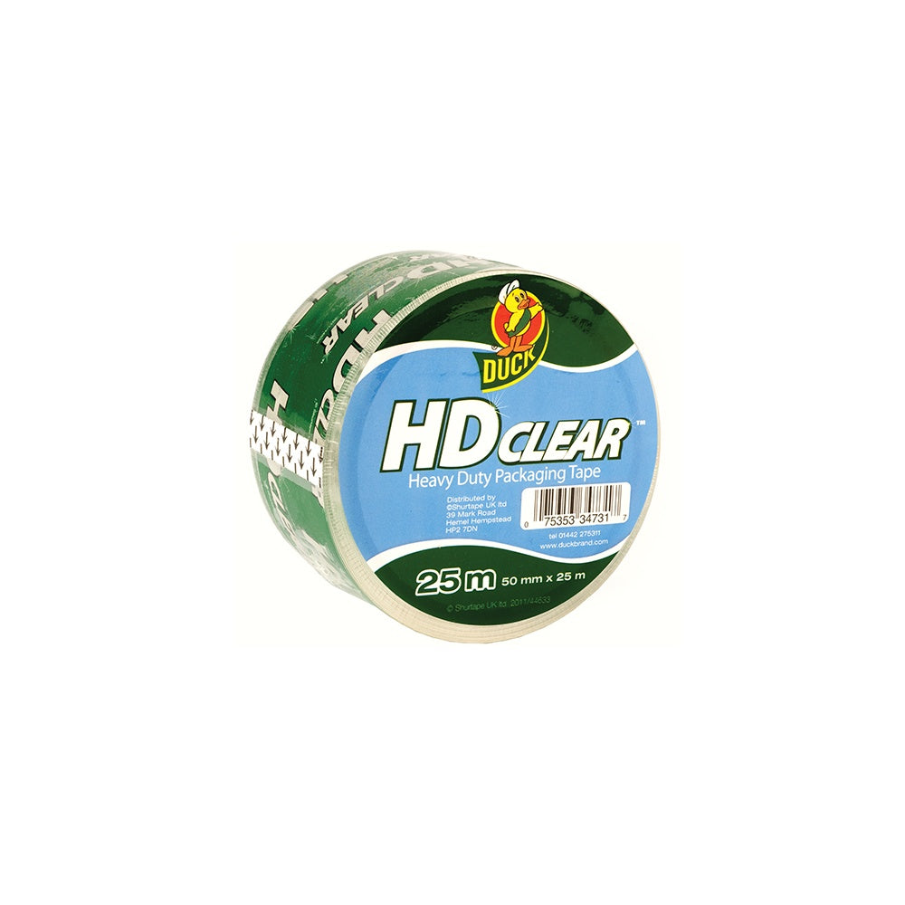 Shurtape Duck???? Tape Packaging Heavy-Duty 50mm x 25m Clear