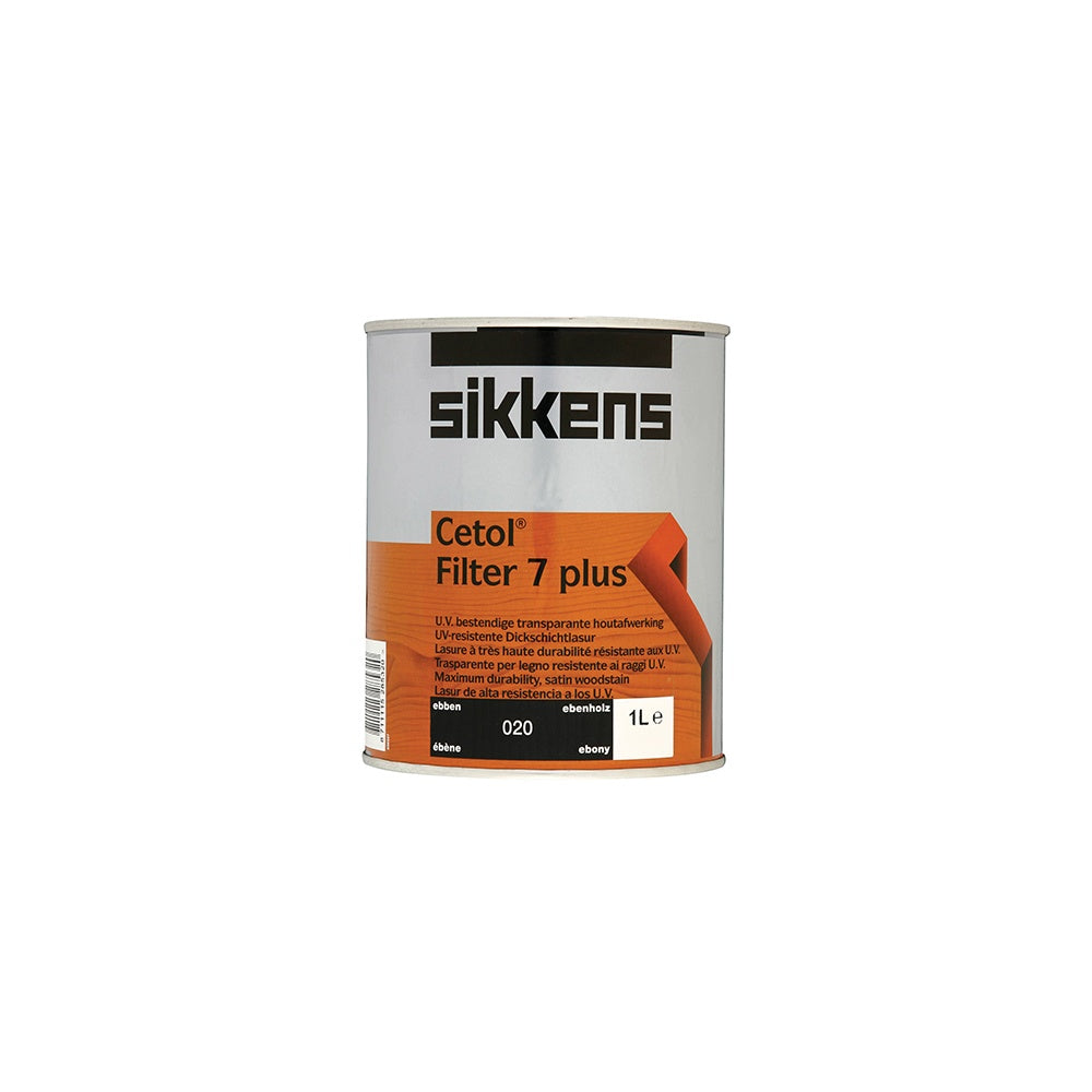 Sikkens Cetol Filter 7 Plus Translucent Woodstain Ebony 1 Litre