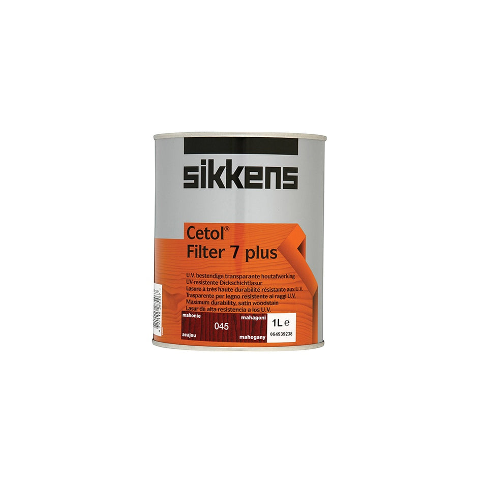 Sikkens Cetol Filter 7 Plus Translucent Woodstain Mahogany 1 Litre