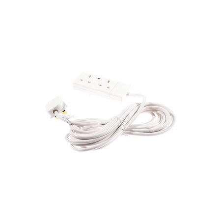 SMJ Extention Lead 240 Volt 2 Way 13A 5 Metre Neon