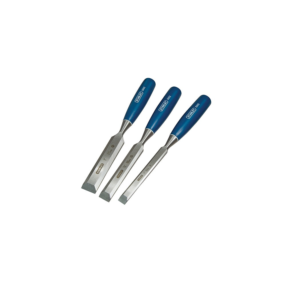 Stanley Tools 5002 Bevel Edge Chisel Set of 3: 12, 18 & 25mm