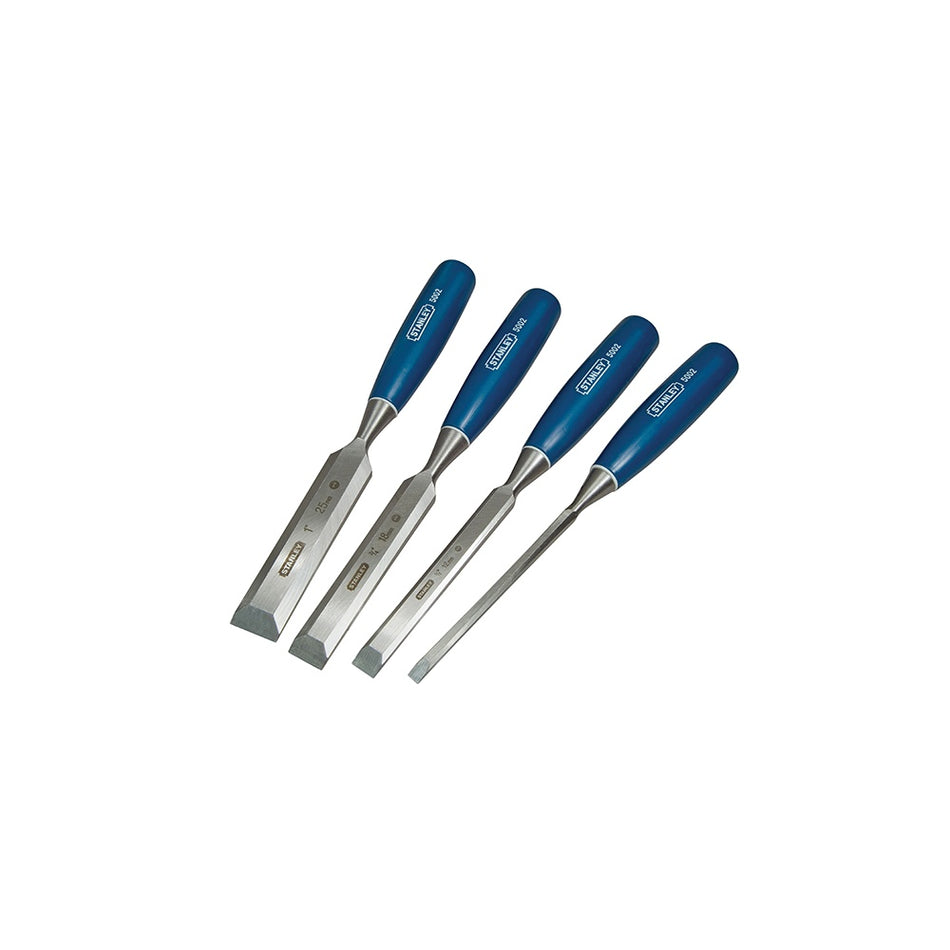 Stanley Tools 5002 Bevel Edge Chisel Set of 4: 6, 12, 18 & 25mm