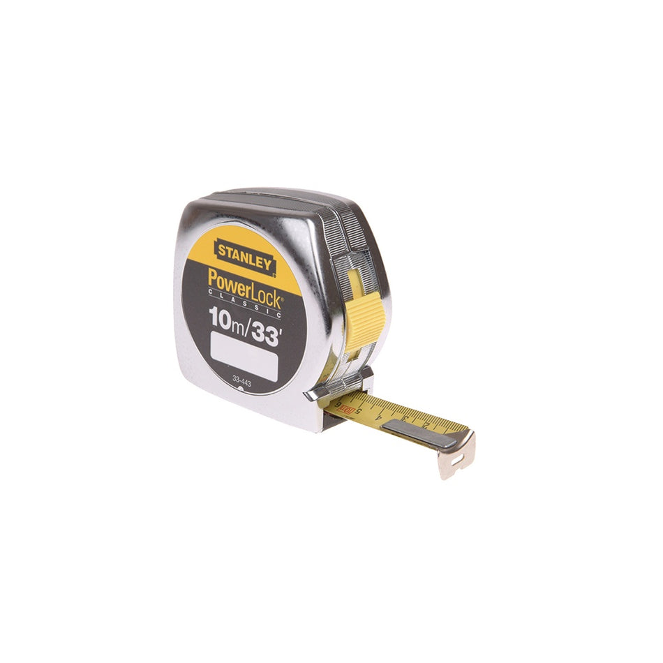 Stanley Tools Powerlock Tape 10m/33ft (Width 25mm)
