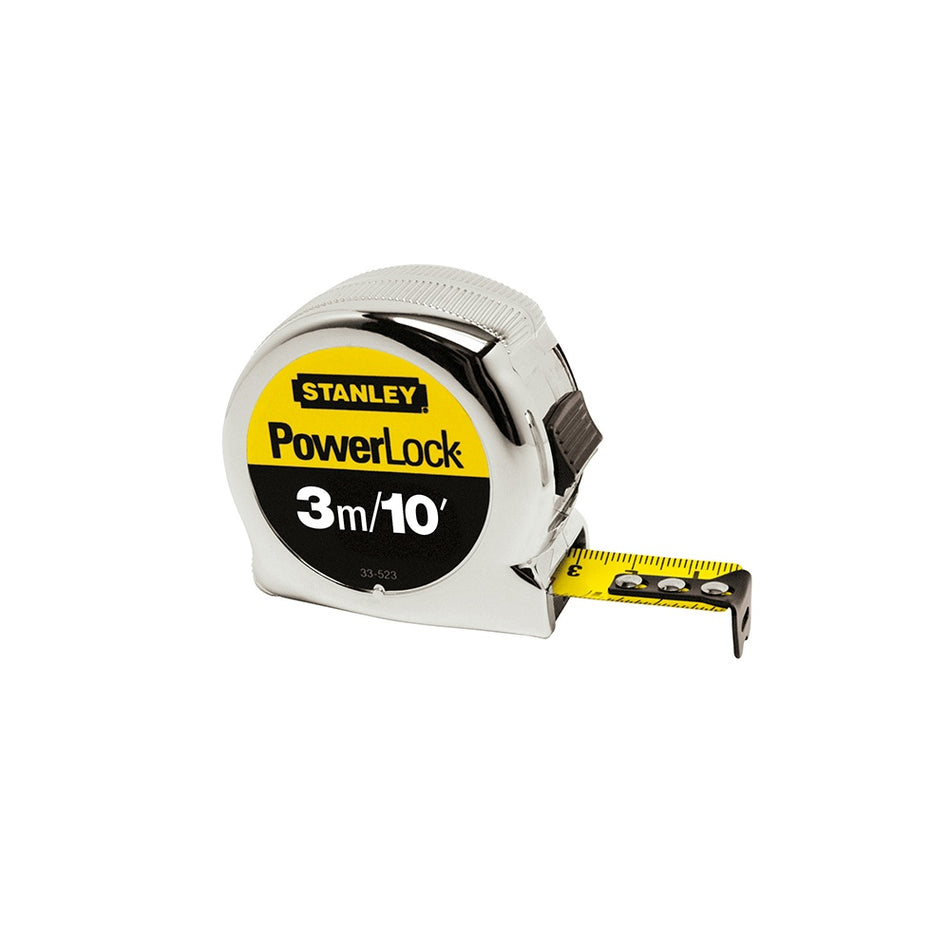 Stanley Tools Powerlock Classic Tape 3m / 10ft (Width 19mm)