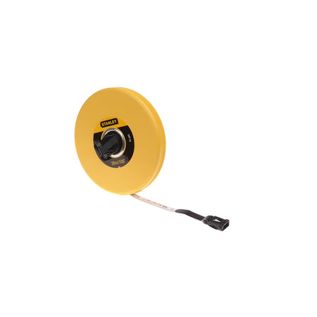 Stanley Tools Closed Case Fibreglass Tape 30m / 100ft (Width 12.7mm)