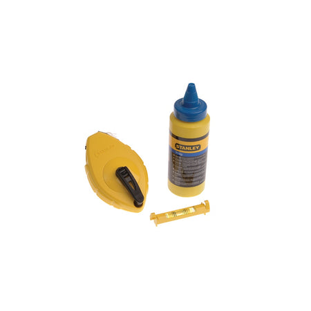 Stanley Tools Chalk Line 30m Blue Chalk & Level