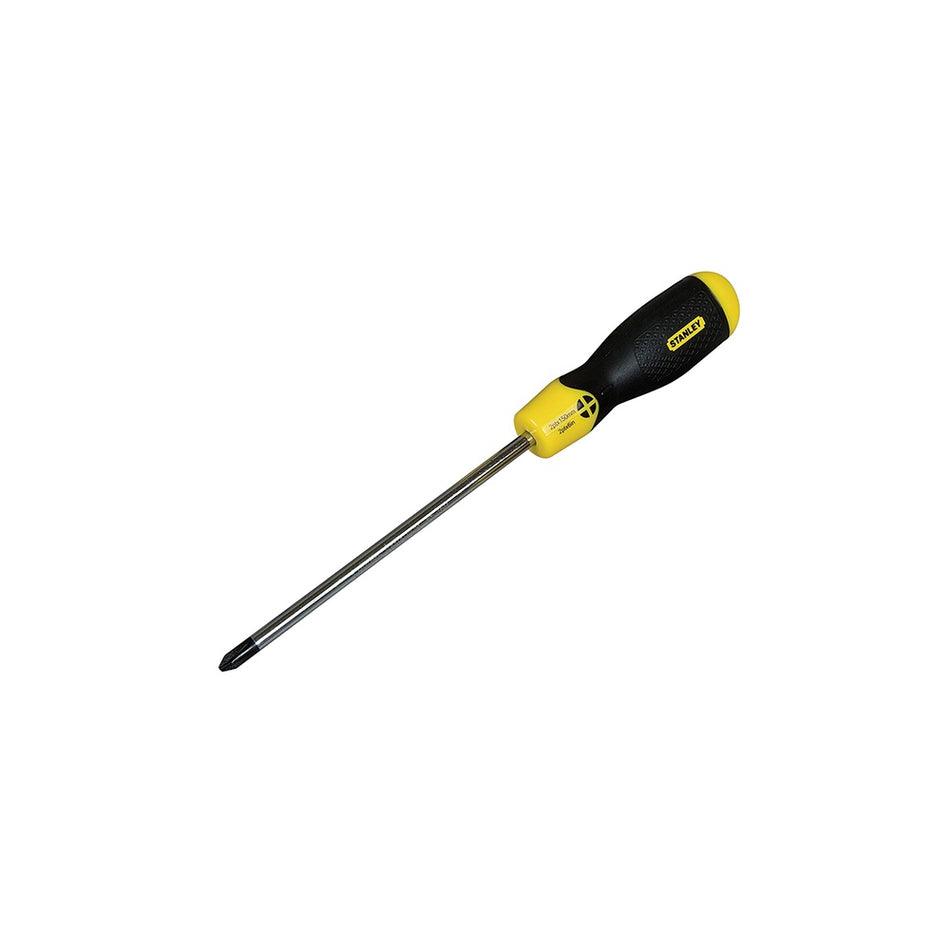 Stanley Tools Cushion Grip Screwdriver Pozi 2pt x 100mm