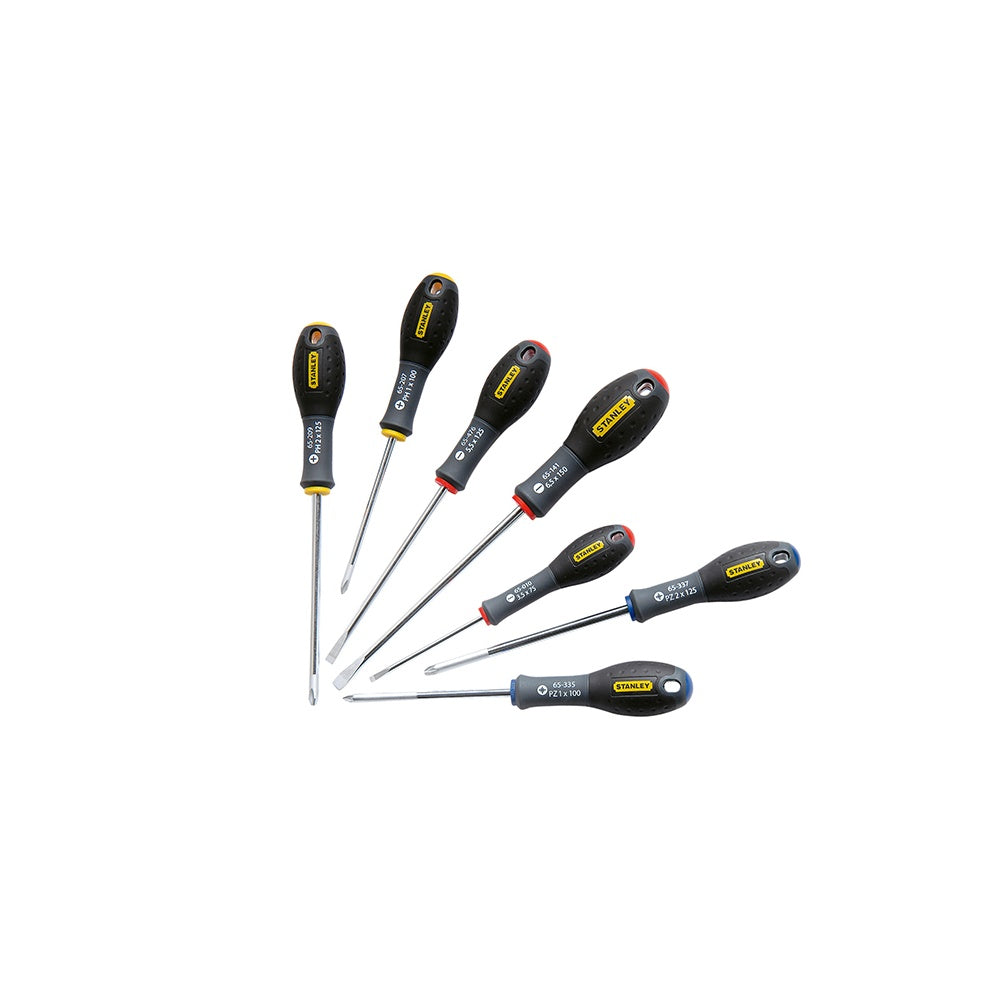 Stanley Tools FatMax Screwdriver Set Phillips / Pozi / Flared / Parallel Set of 7