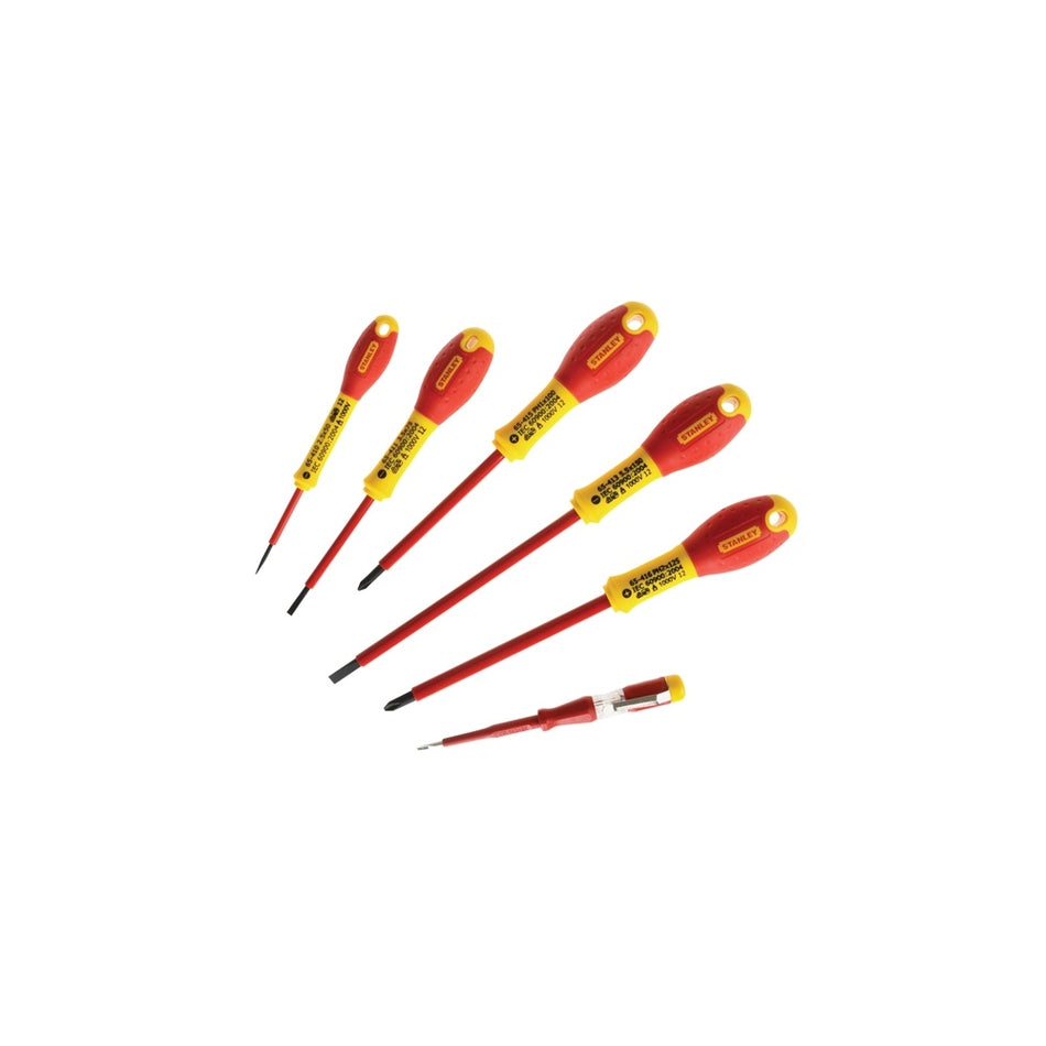 Stanley Tools FatMax Screwdriver Set Insulated Phillips & Parallel Set of 6