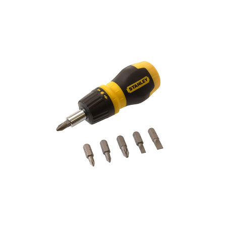 Stanley Tools Multibit Stubby Screwdriver With Bits