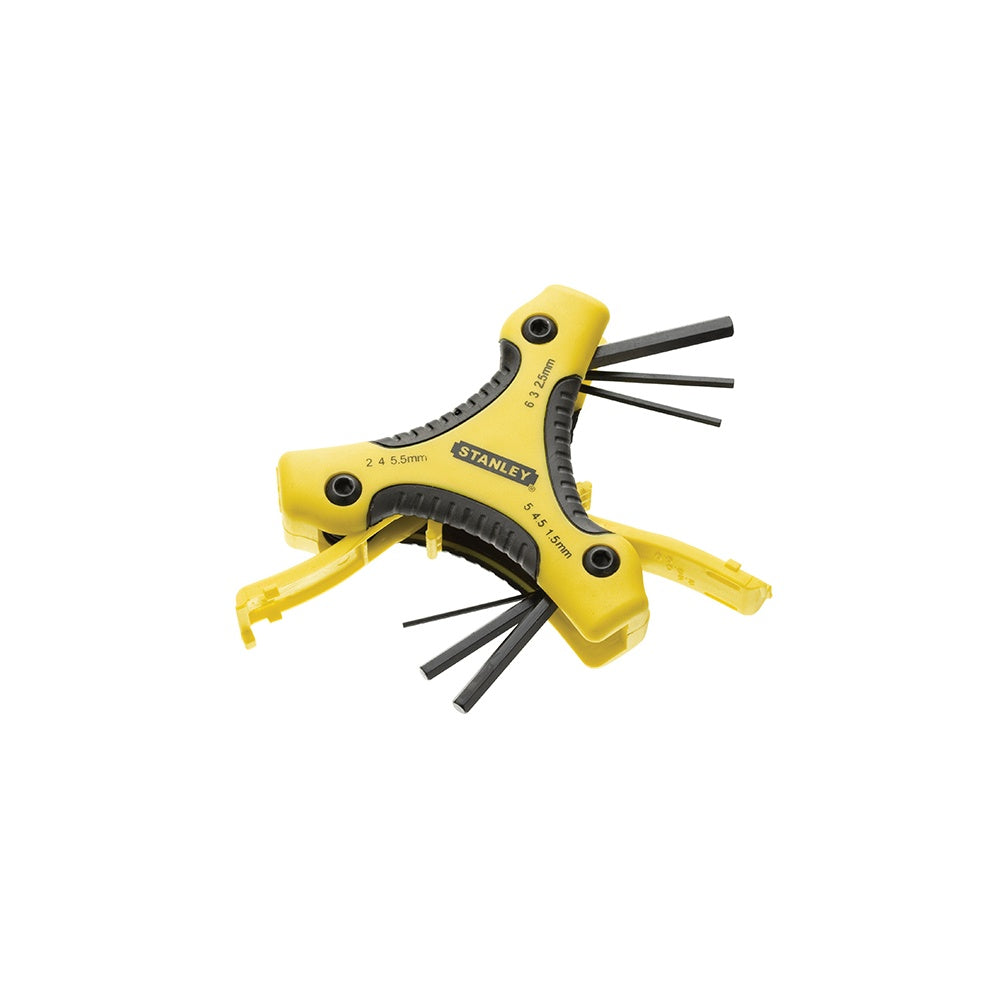 Stanley Tools Hexagon Key Triangle Set of 9 Metric (1.5-6mm)