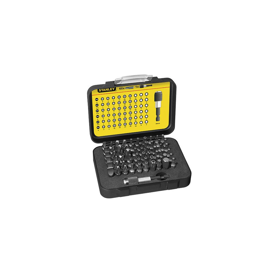 Stanley Tools 61 Piece Bit Set 1/4 in drive
