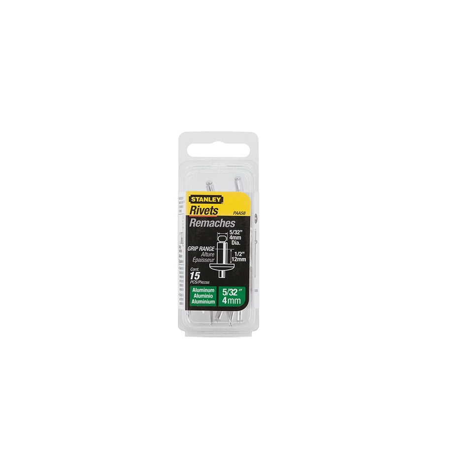 Stanley Tools 1-PAA58 Aluminium Rivets Long 4mm (15)
