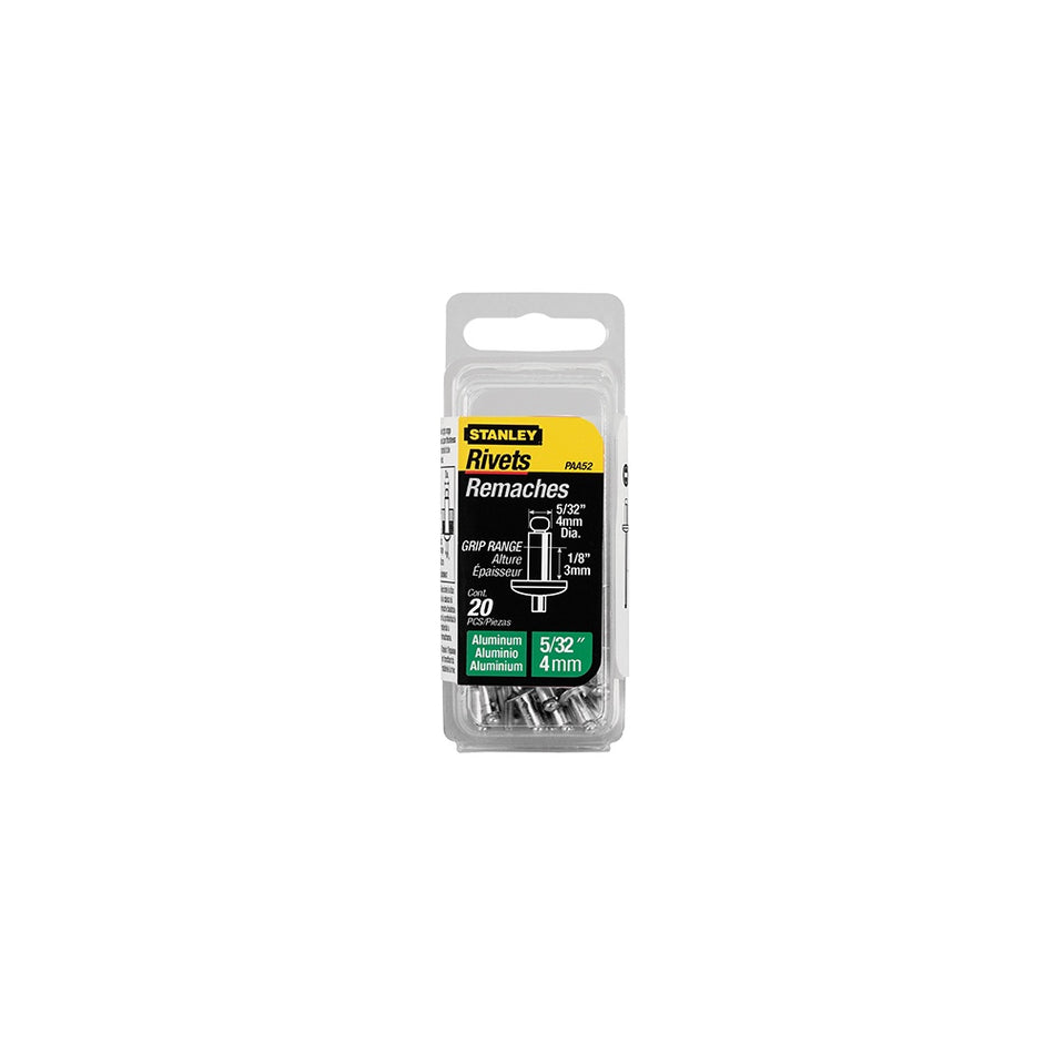 Stanley Tools 1-PAA62 Aluminium Rivets Short 5mm (15)
