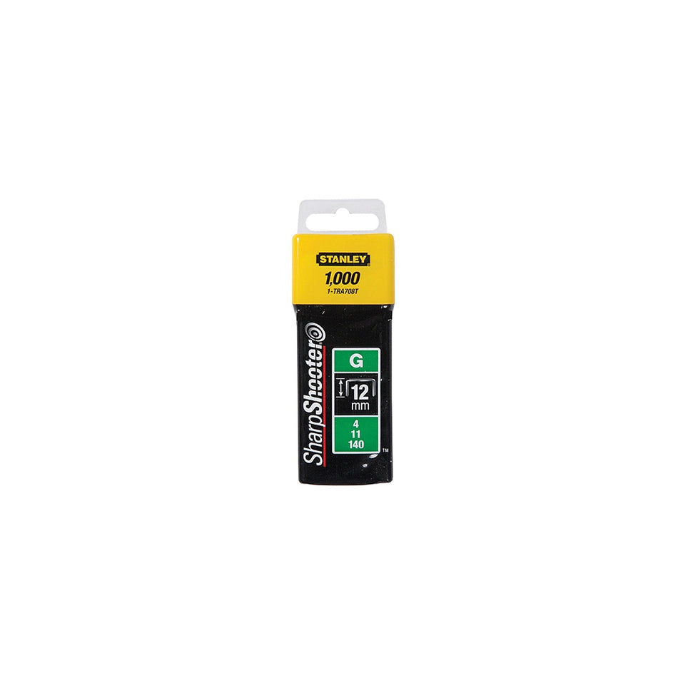 Stanley Tools TRA7 Heavy-Duty Staple 12mm TRA708T Pack 1000