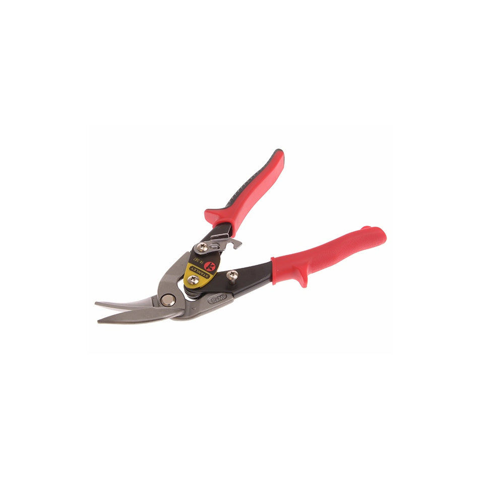 Stanley Tools Red Offset Aviation Snip Left Cut 250mm